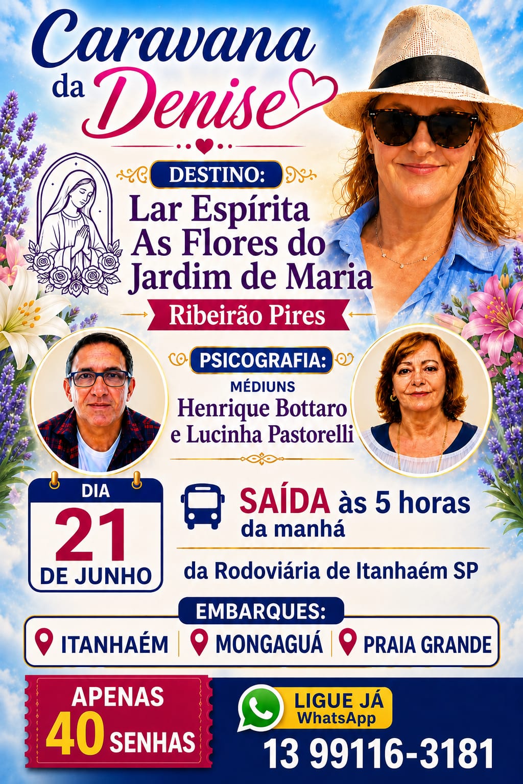 CARAVANA - DENISE - ITANHAÉM - MONGAGUÁ - PRAIA GRANDE